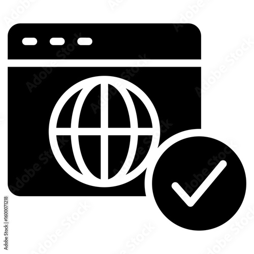 Domain Registration glyph icon