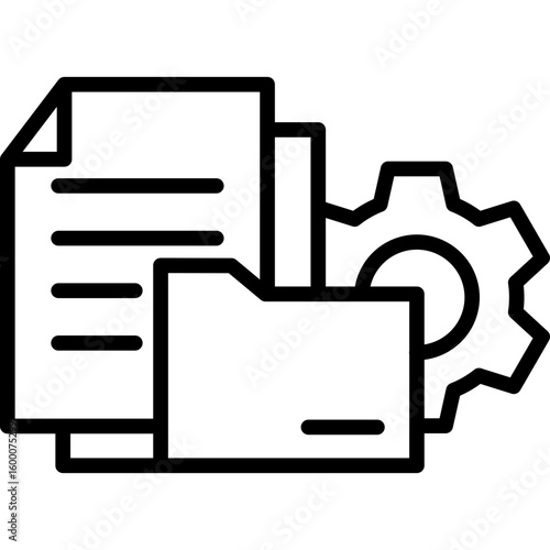 Documentation Services line icon