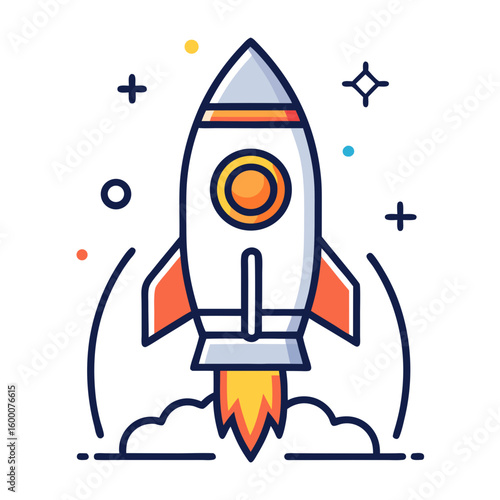 rocket in space