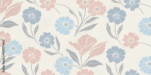 Wallpaper Mural Beautiful flower vector illustration featuring simplified botanical elements, clean outlines, and smooth gradients or solid colors Torontodigital.ca