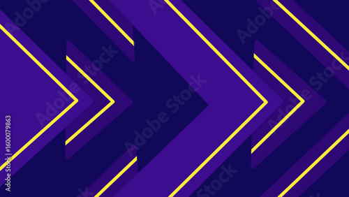 Abstract blue background vector illustration with glowing light arrows in digital motion