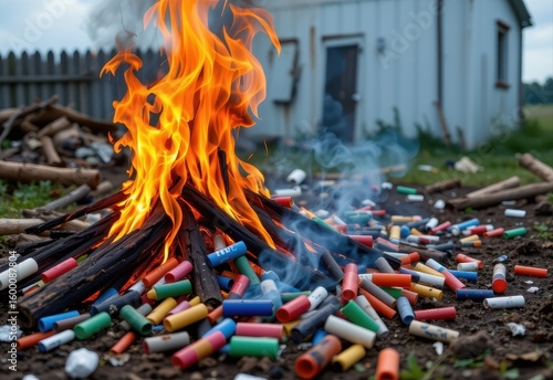 informal burning of plastic casings in e waste releases carcinogenic compounds into the atmosphere increasing health risks for nearby residents and wildlife
