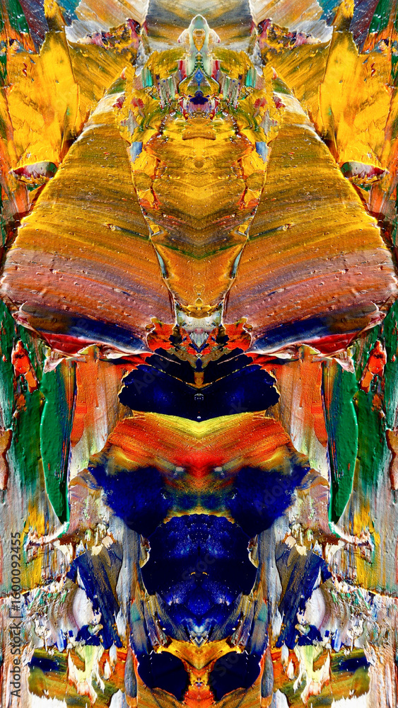 Fototapeta premium Abstract art background . Hand painting artwork on canvas .