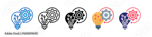 Innovation Multiple Style Icon Set Collection.  