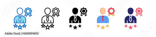 Expertise Multiple Style Icon Set Collection.  