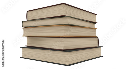 Isolated Stack of Books