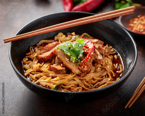 Delicious stir-fried noodles with your choice of savory beef, pork, or fresh vegetables, a hearty and healthy Asian-inspired meal