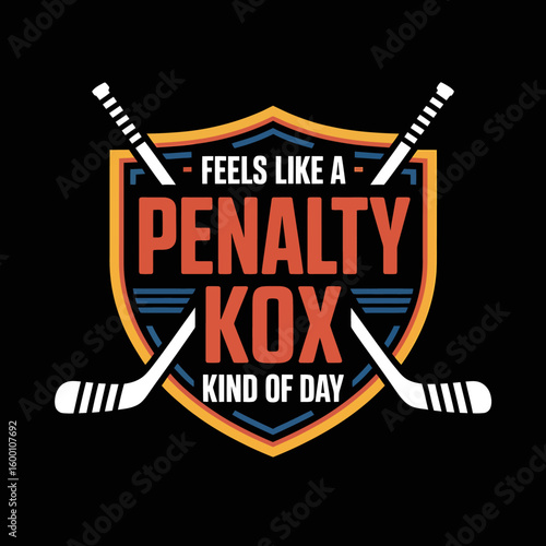 Hockey penalty box humor funny sports quote graphic