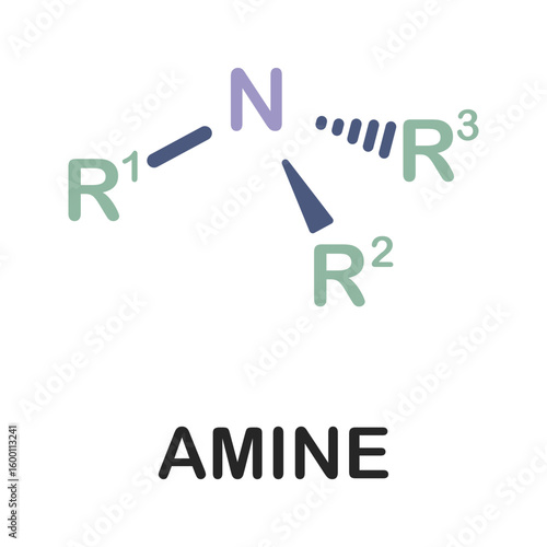 Amine functional group chemical formula