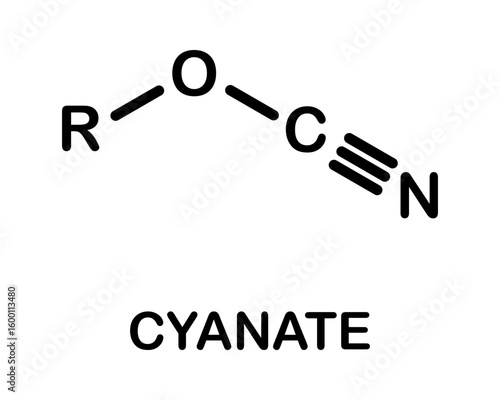 Cyanate functional group chemical formula