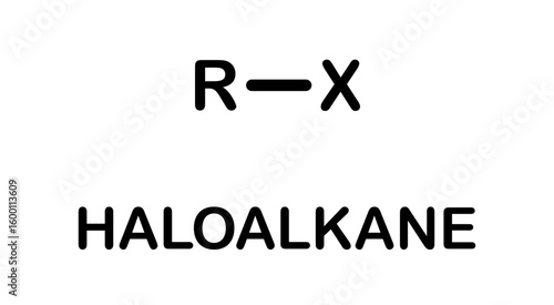 Haloalkane functional group chemical formula