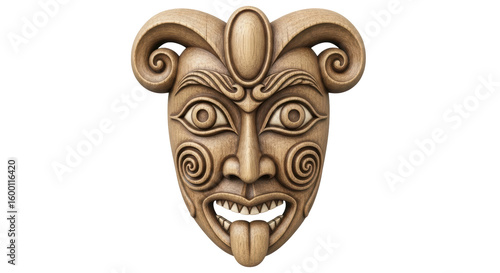 Tableau sur toile Isolated Tribal Wooden Mask