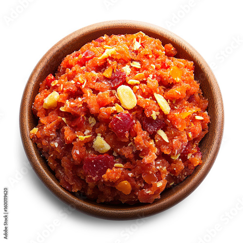 Delicious gajar ka halwa indian carrot dessert sweet treat on a Transparent Background