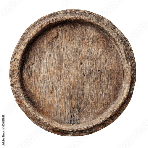 Wooden Barrel Head Close Up