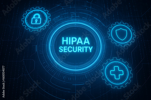 HIPAA, HIPAA Security, cybersecurity in healthcare, healthcare data protection, digital health security, HIPAA compliance, medical cybersecurity, patient data security, digital lock icon, shield icon,