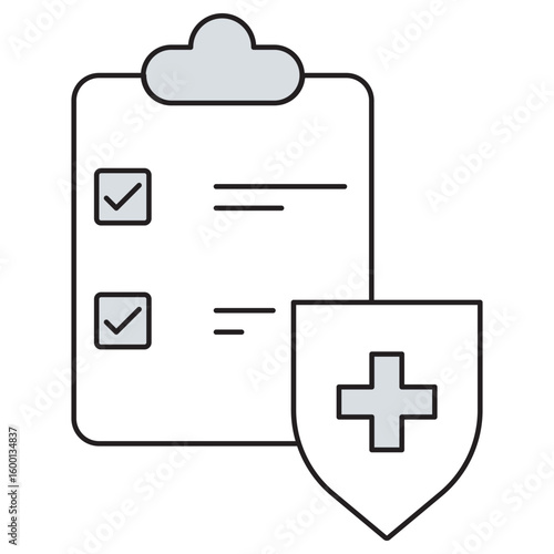 Health Insurance icon, Protect Your Future Choose the Right Health Insurance Plan, Comprehensive Coverage, Peace of Mind Your Health, Insured, vector