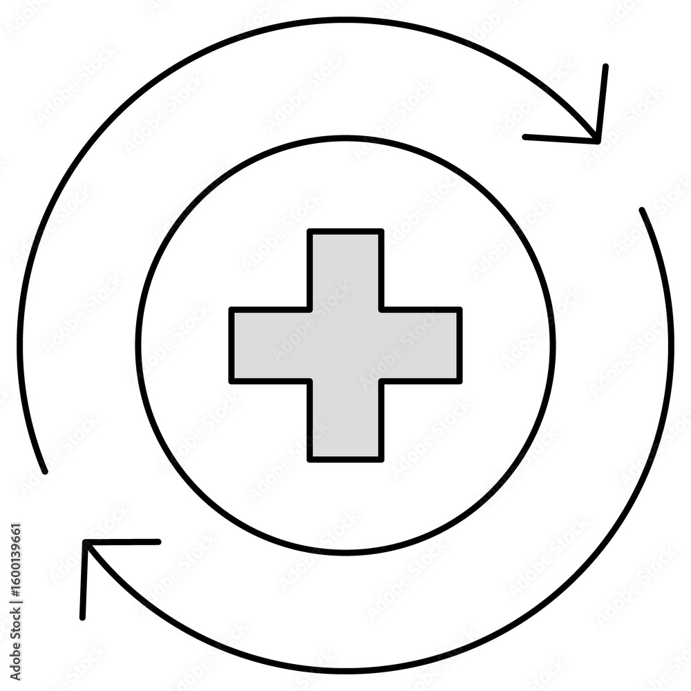 Obraz premium Recover icon, Recover Stronger Your Path to Healing, Bounce Back to Health with Confidence