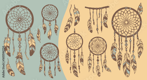 Dreamcatchers with Feathers and Beads: Native American Inspired Design