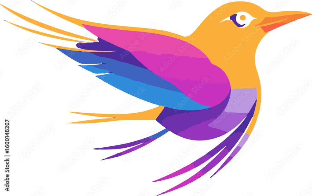Fototapeta premium Beautiful Bird Vector LOGO TRICKS