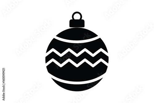 christmas bauble vector icon