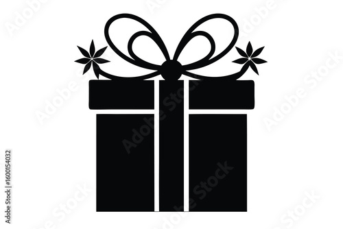christmas gift box vector icon