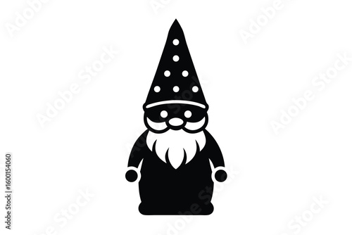 christmas gnome vector icon