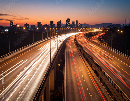 寂し気、見える、都会、景色