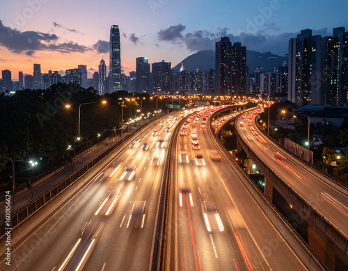 寂し気、見える、都会、景色