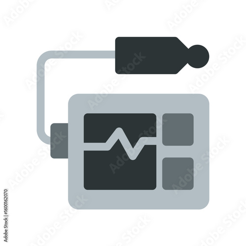 tympanometers simple flat icon illustration
