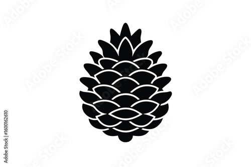 pinecone vector icon
