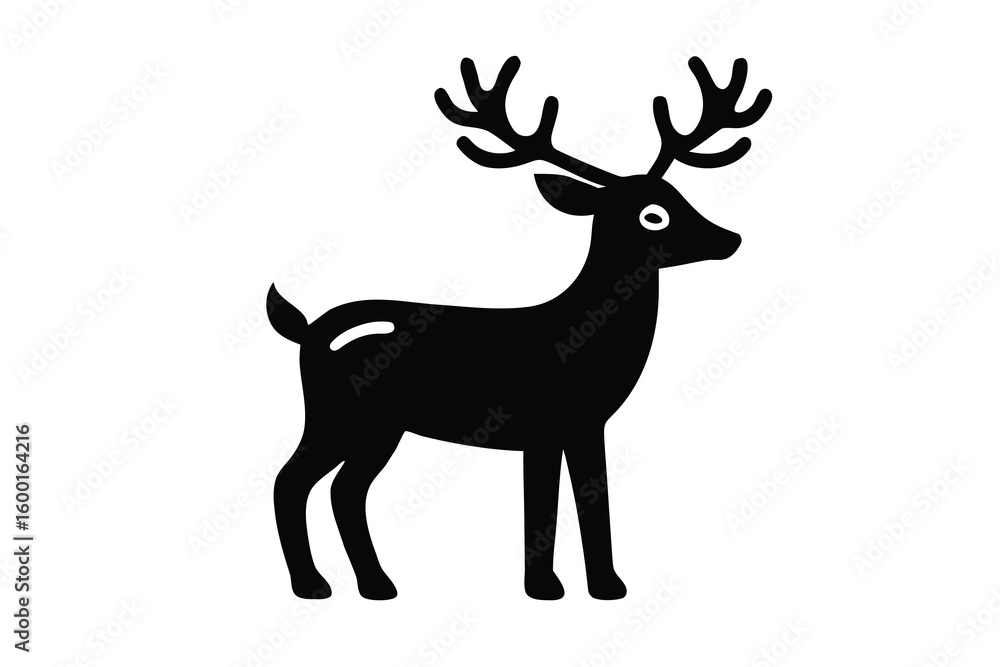 Obraz premium reindeer vector icon