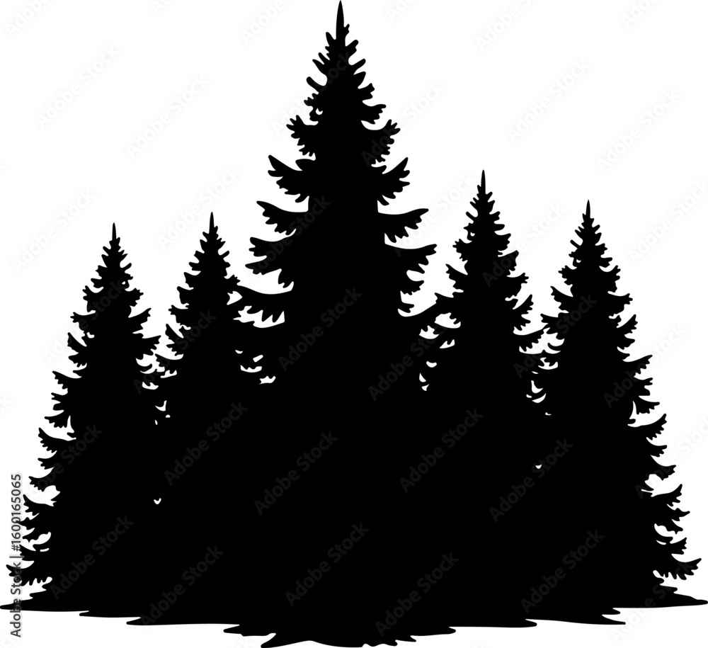 Fototapeta premium Tree Nature Besign, forest graphic, vector