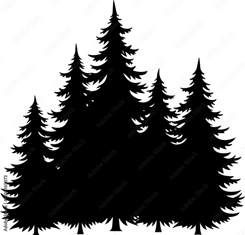 Obraz premium Tree Nature Besign, forest graphic, vector