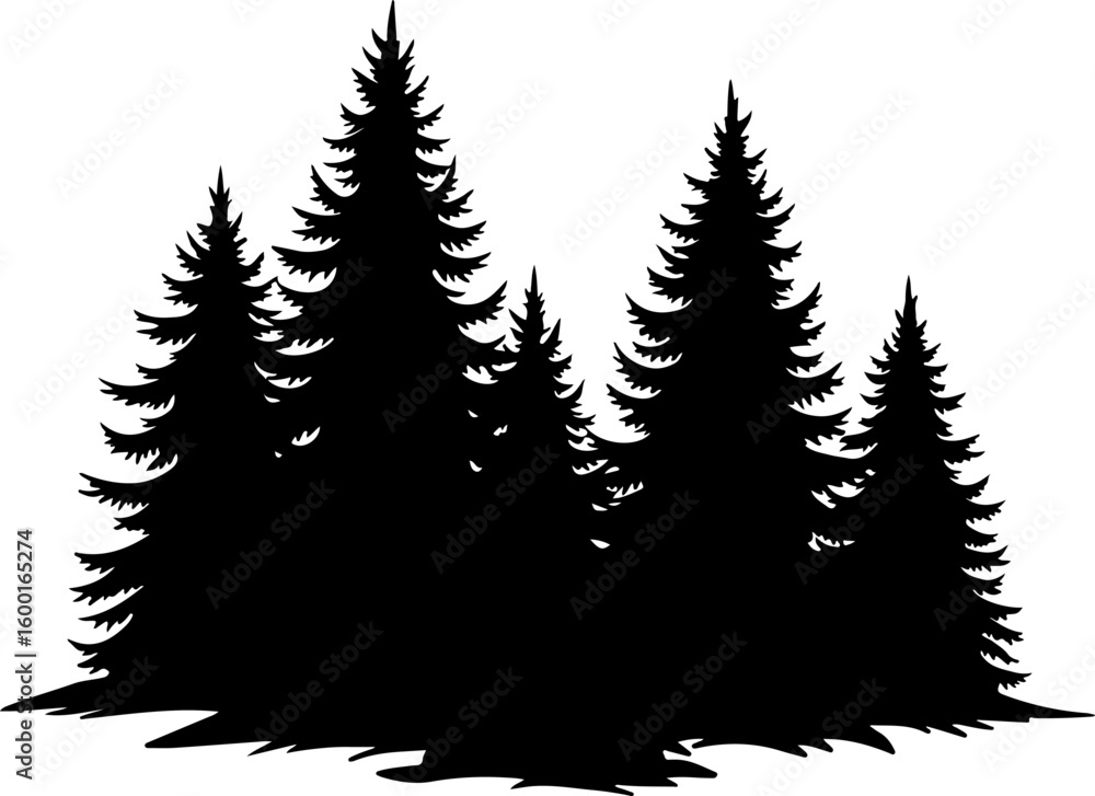 Obraz premium Tree Nature Besign, forest graphic, vector
