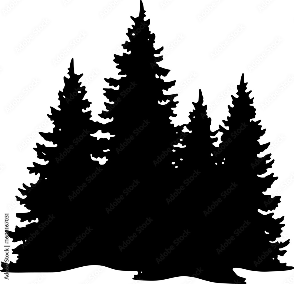 Obraz premium Tree Nature design, forest graphic, vector 