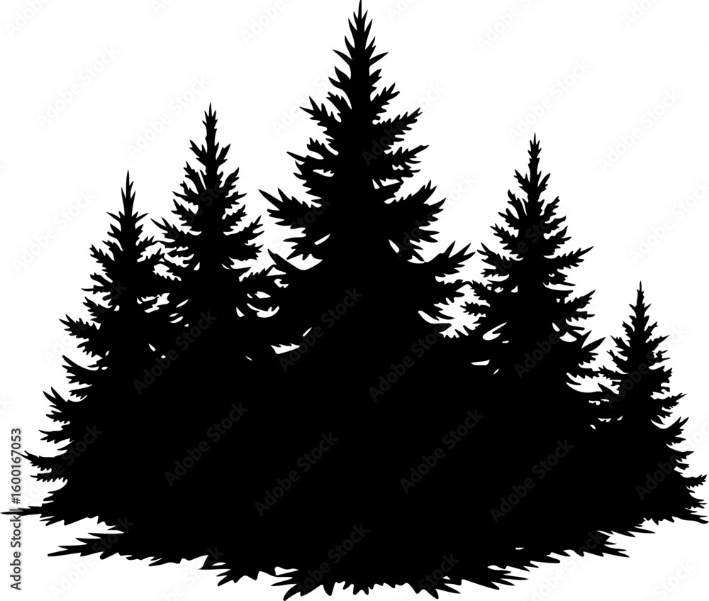 Obraz premium Tree Nature design, forest graphic, vector 