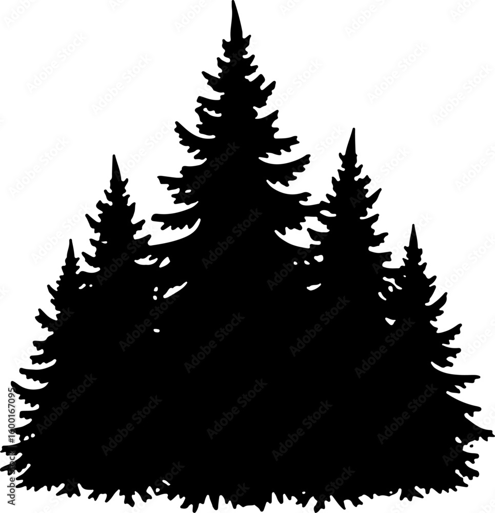 Fototapeta premium Tree Nature design, forest graphic, vector 