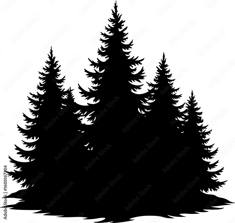 Fototapeta premium Tree Nature design, forest graphic, vector