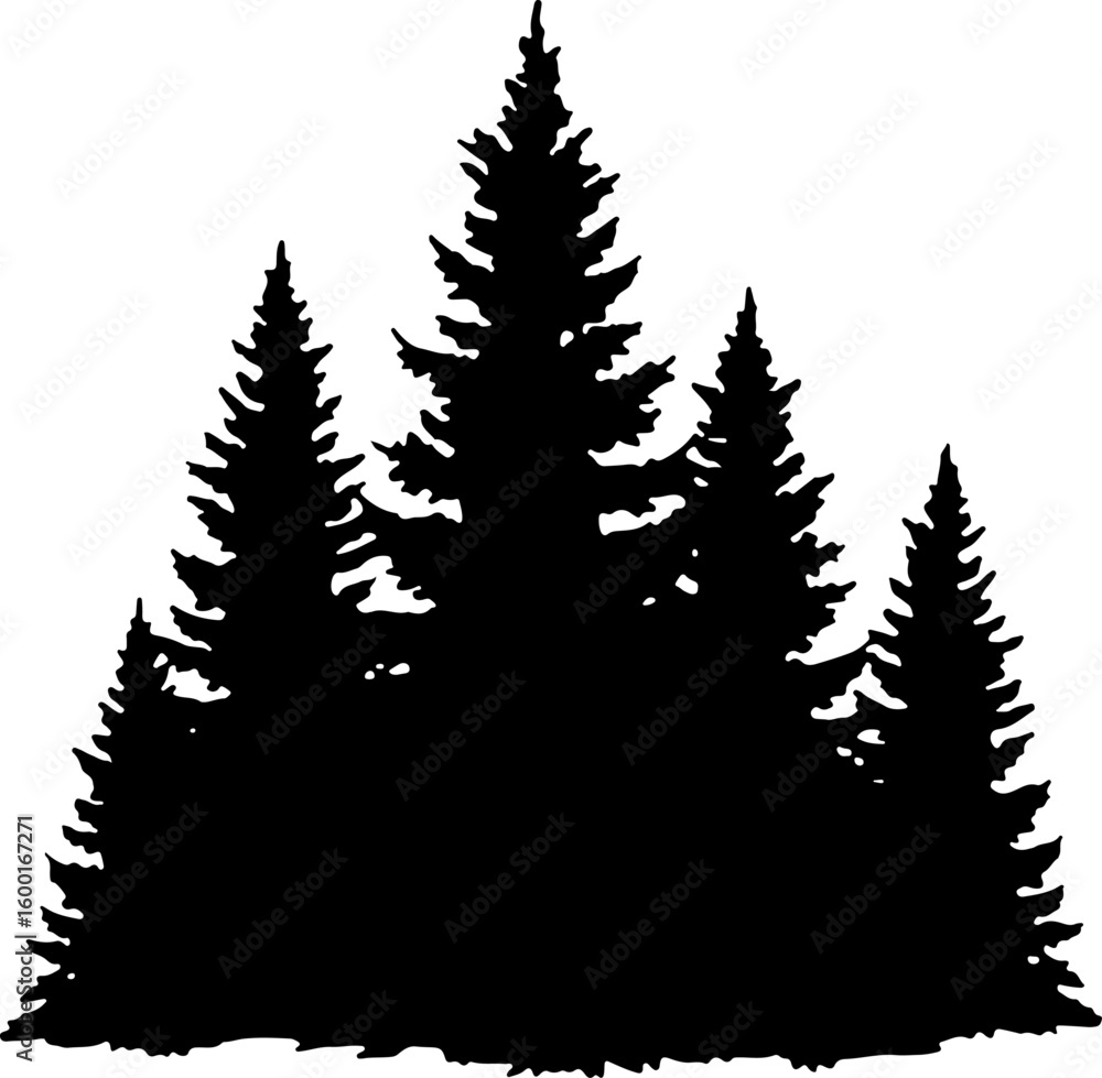 Obraz premium Tree Nature design, forest graphic, vector 