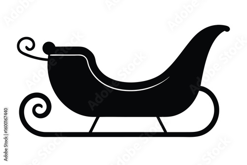 sleigh vector icon