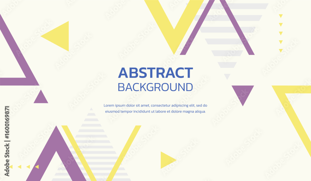Fototapeta premium Purple and yellow cute color abstract geometric background vector illustration premium vector