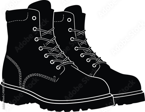 Durable Black Work Boots Industrial Safety Footwear