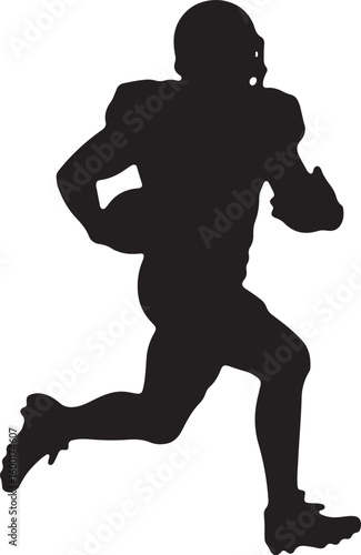 American Football Quarterback Illustration vector