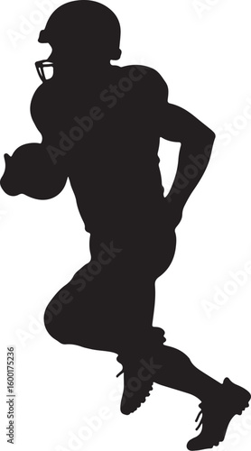 American Football Quarterback Illustration vector