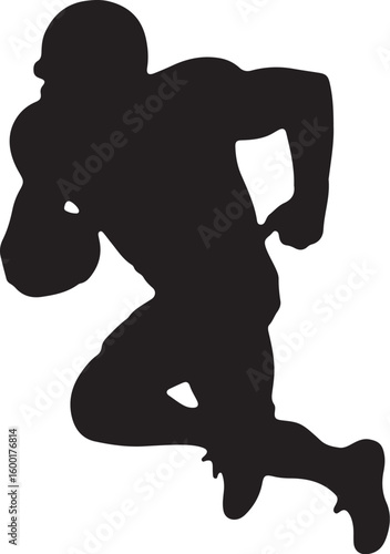 American Football Quarterback Illustration vector
