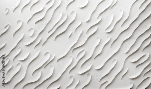 abstract white wavy wall te...