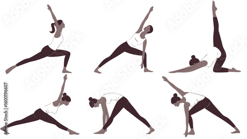 Yoga Stretching Pose SVG Design