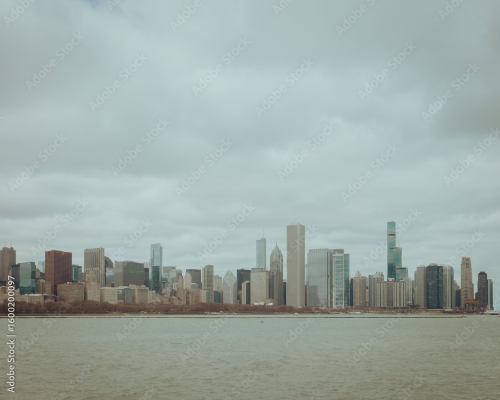 Chicago skyline across Lake Michigan Chicago skyline across Lake Michigan
