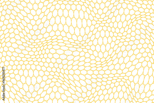 Abstract Yellow Circular web or net Pattern Background