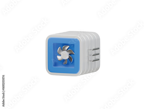 chiller icon 3d illustration render